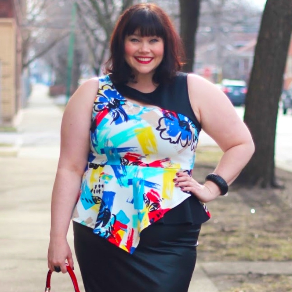 Fashion to Figure Sz 2 (18/20), Peplum top